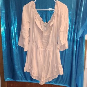 The Clothing Company Pink Lace Detail Romper